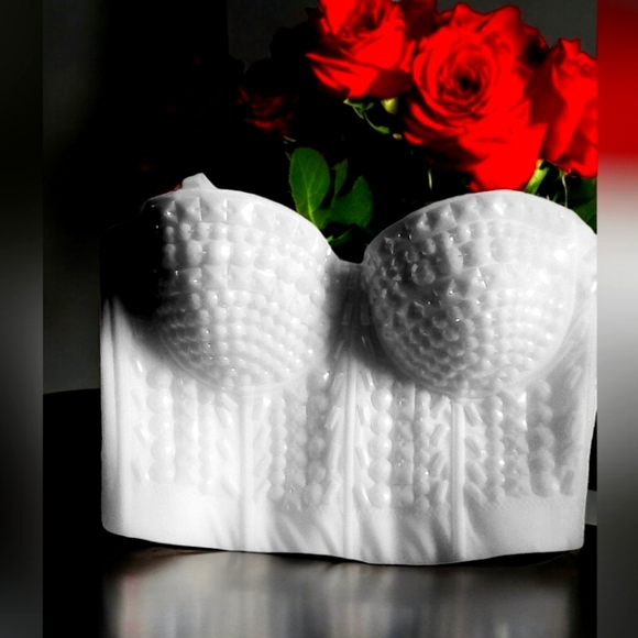 NWT Women's Sexy Corset White Multi Color Beads Made By Lydia - Picture 1 of 6